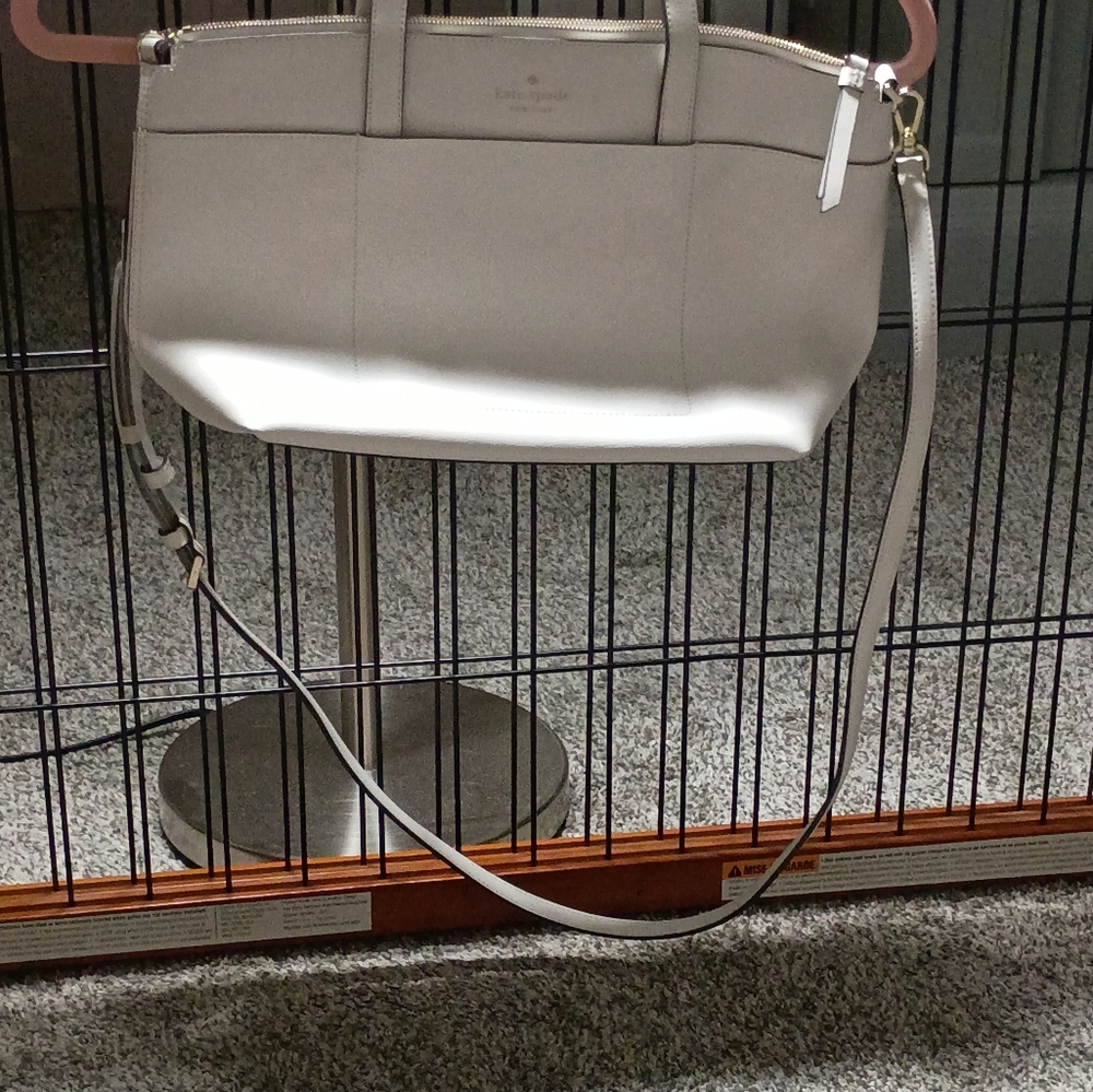 Kate Spade White Leather Shoulder Bag